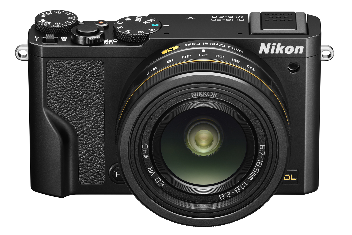 nikon dl series premium cameras 18 50 fronttop