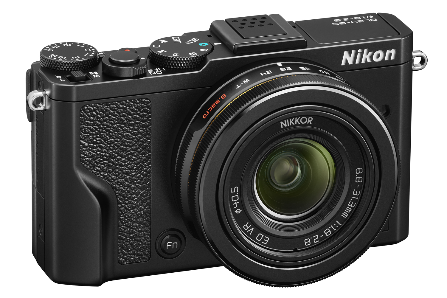 nikon dl series premium cameras 24 85 bk front34r