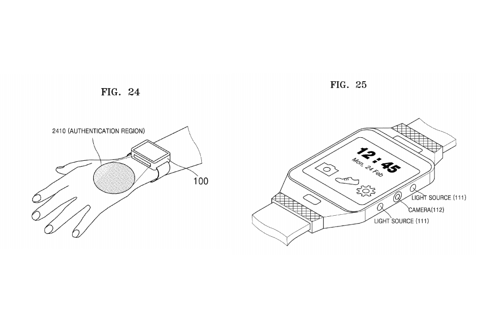 samsung patents vein identification sensor on smartwatches to trigger payments playlists wearble