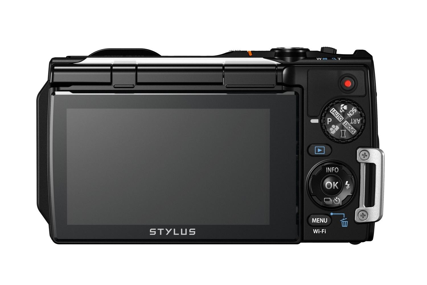 olympus new rugged tg 860 swims deeper now wi fi wht back