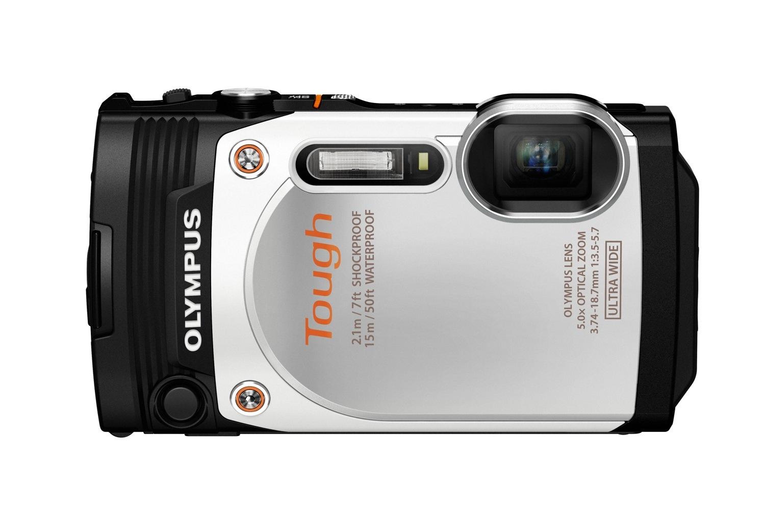 olympus new rugged tg 860 swims deeper now wi fi wht front