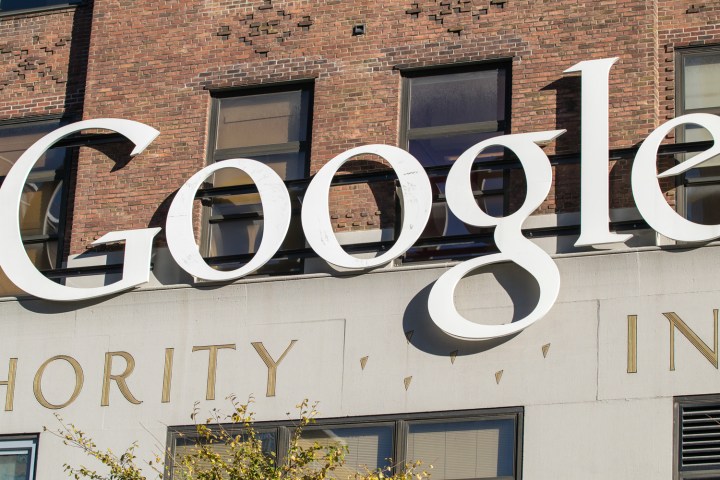 Google headquarters logo. 