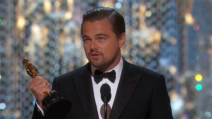 dicaprio oscars twitter record leonardo wins 2016 best actor oscar