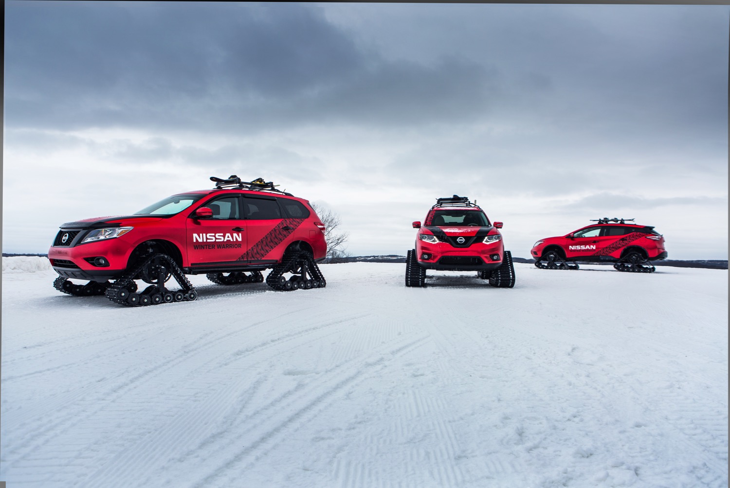 Nissan Pathfinder, Rogue, Murano Winter Warrior concepts
