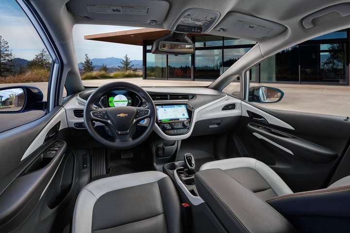 Interior de um Chevrolet Bolt EV