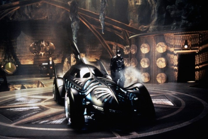 Batman and the Batmobile in Batman Forever