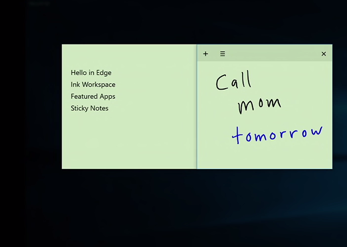 windows 10 anniversary update 2016 new features ink note