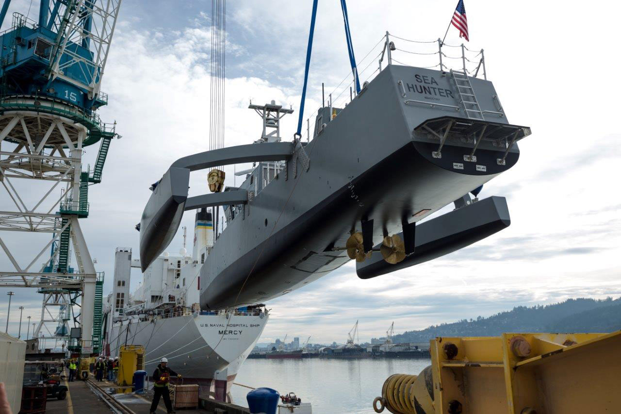 darpa officially christens the actuv in portland launch 2
