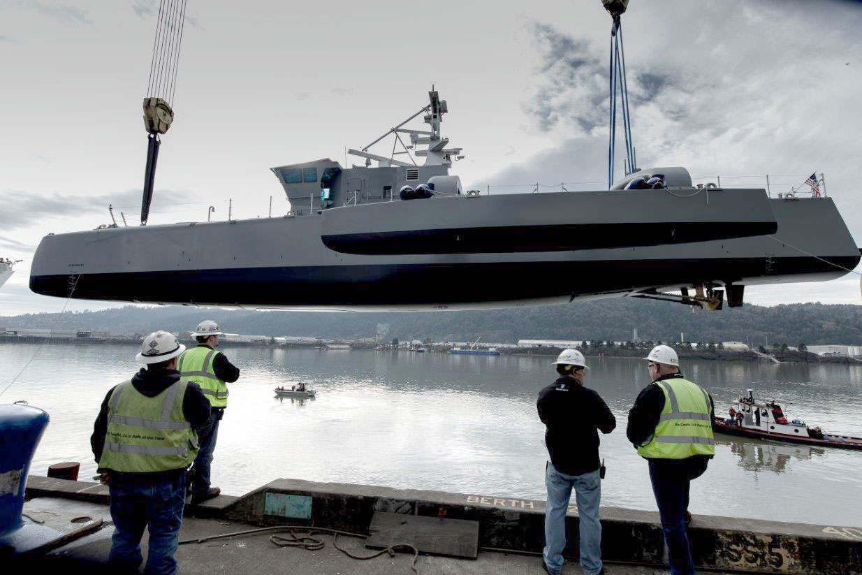 darpa officially christens the actuv in portland launch 3