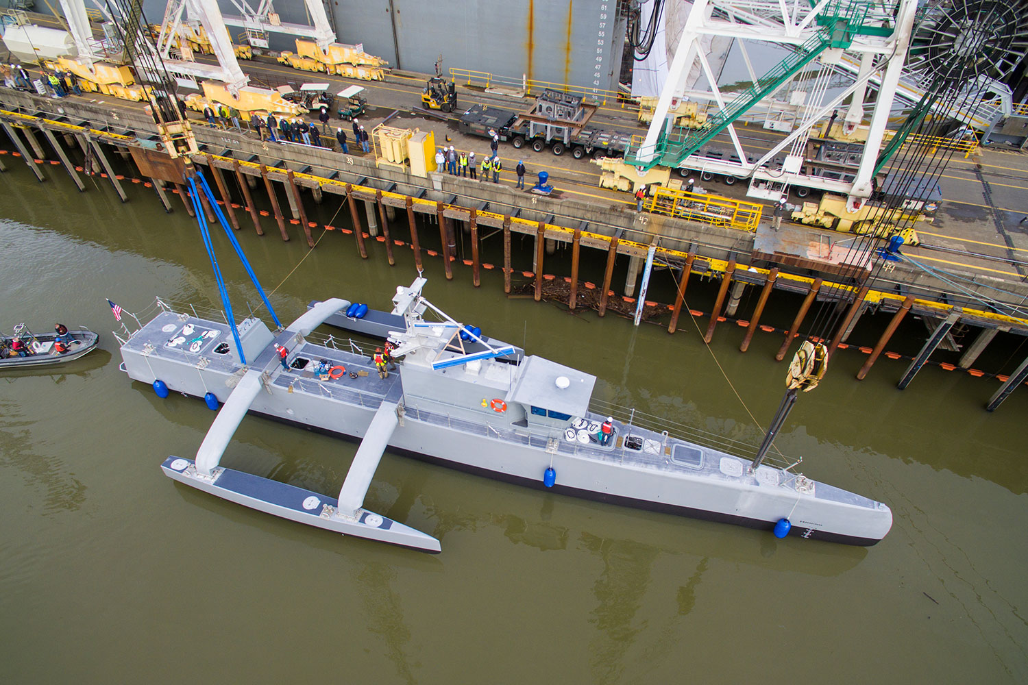 darpa officially christens the actuv in portland launch 5