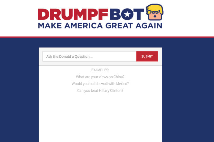 donald drumpfbot chatbot