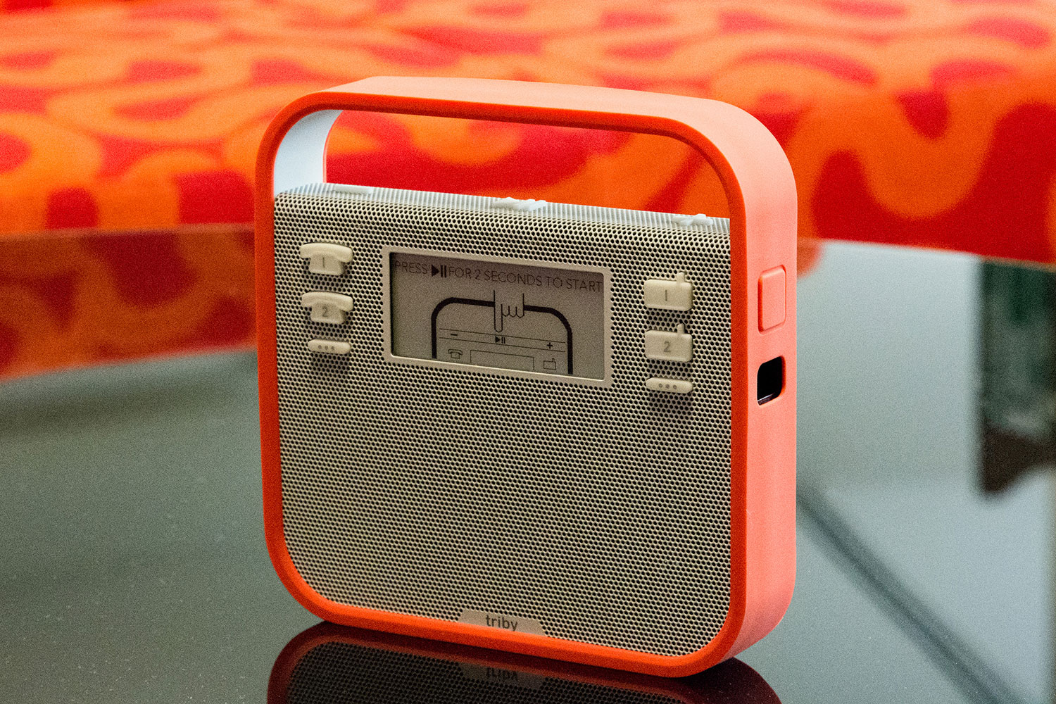 triby is the first non amazon alexa device radio orange2
