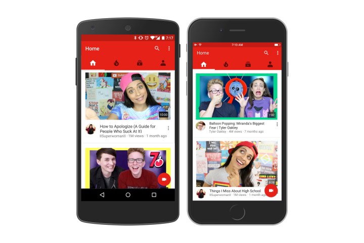 youtube redesigns android app copy