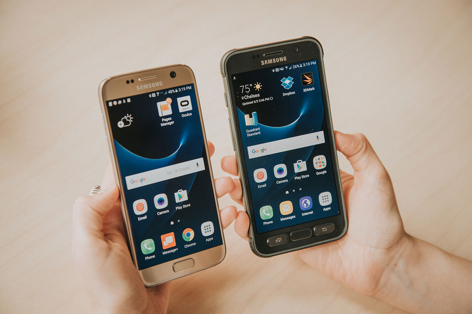 focus puur Desillusie Galaxy S7 vs. Galaxy S7 Active| Spec Comparison | Digital Trends