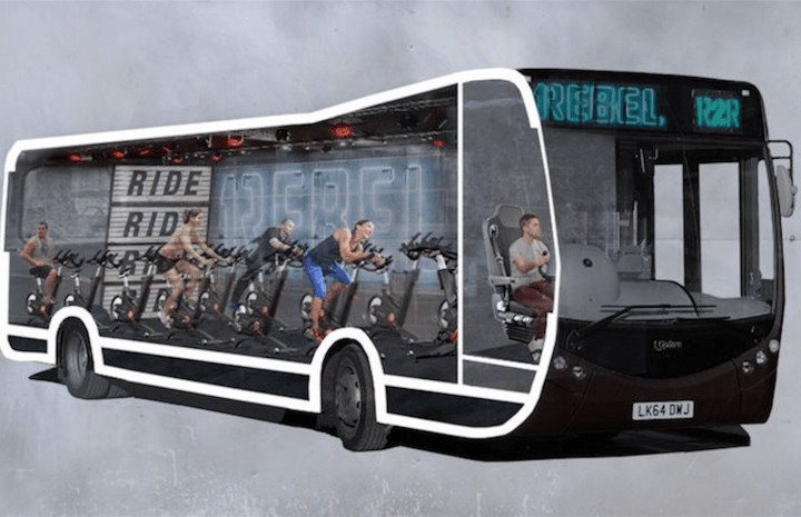 1rebel spinning bus london screen shot 2016 05 16 at 5 01 pm