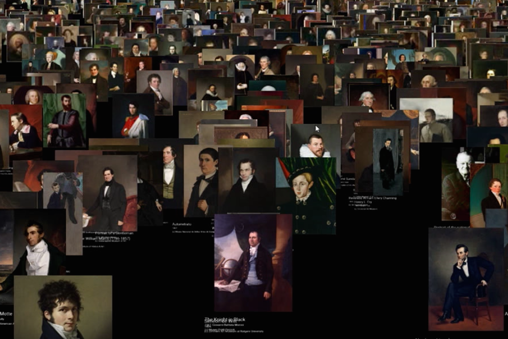 google machine learning and art shore of portraits