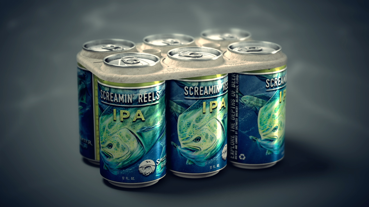 Saltwater Brewery edible six pack rings