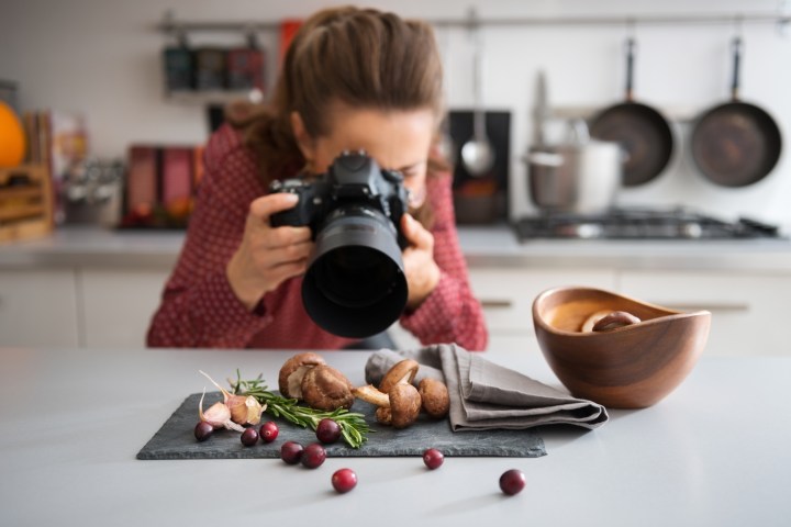 canon photography trends survey woman food photographer taking closeup of mushrooms