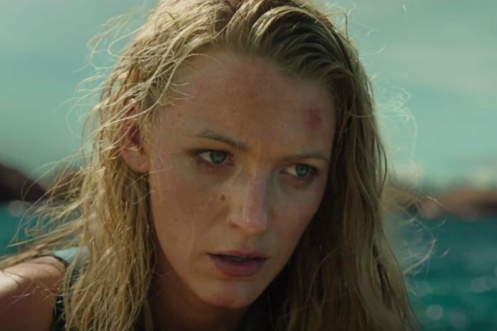 Blake Lively stares aimlessly in The Shallows.