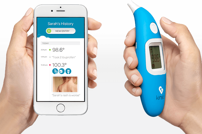 kinsas smart ear thermometer kinsa app