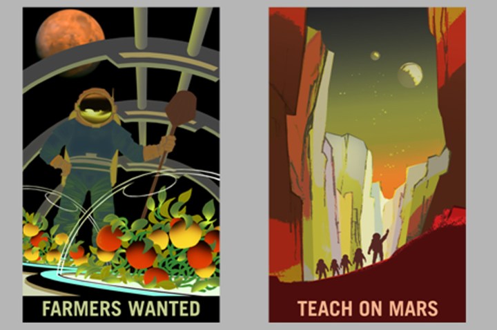 nasa mars recruiting posters  farmers and teachers on 1200x799
