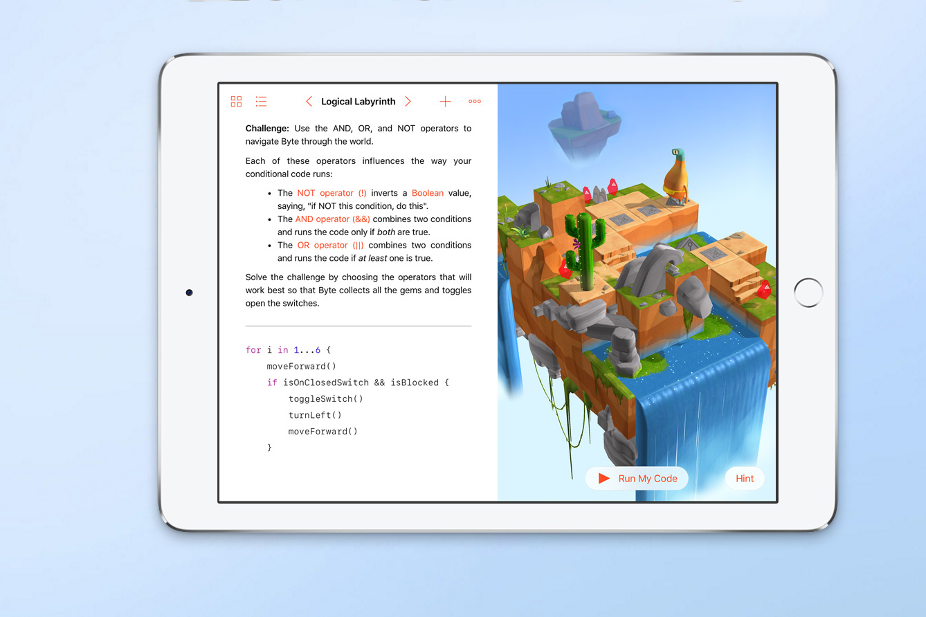 Apple Swift Playground app
