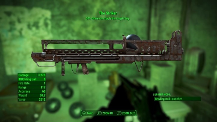 Weapon The Striker from Fallout 4. 