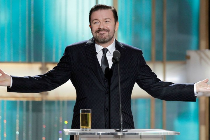 netflix the office spinoff ricky gervais golden globes podium