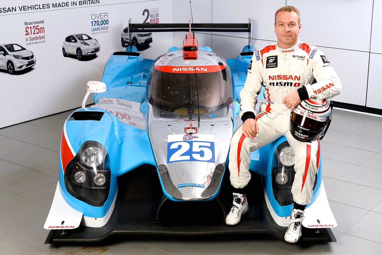 Chris Hoy and 2016 Nissan Le Mans car