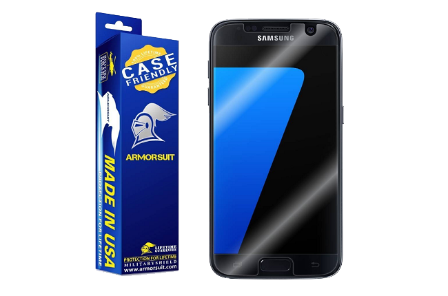 Easy Installation 3 Pack HD Shock Absorbent Screen Protector Film for Samsung Galaxy S7 CUSKING Galaxy S7 Screen Protector Tempered Glass 