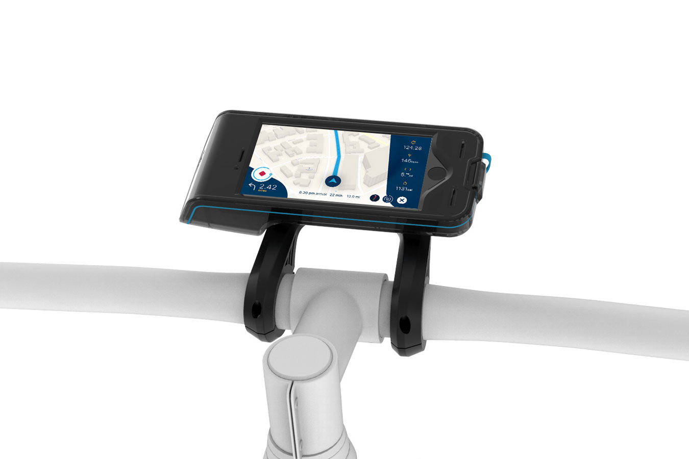 bycle case and app turns iphone into bike computer for tracking rides mount 4