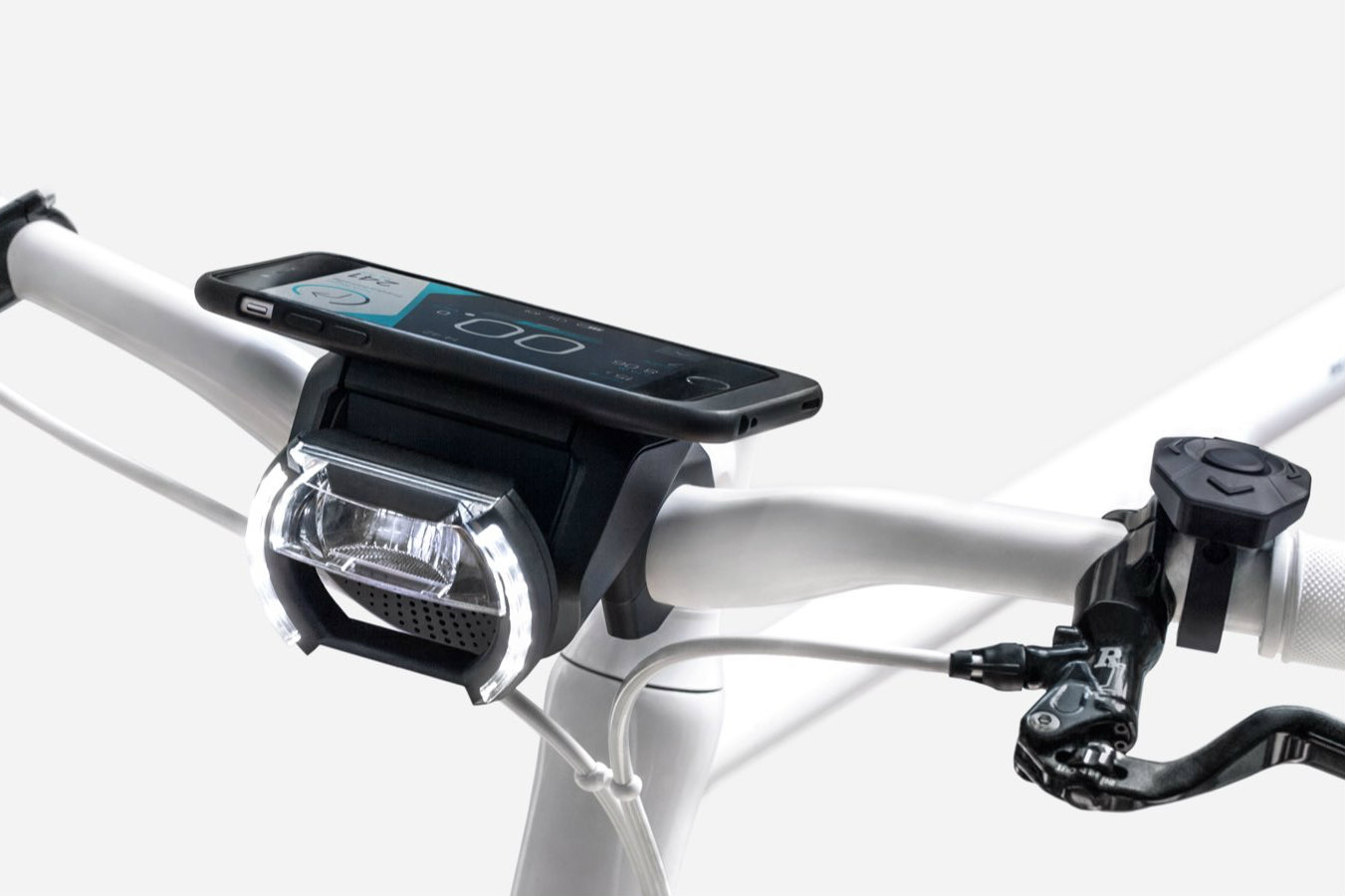 cobi connected biking bike routes navigation render mount front