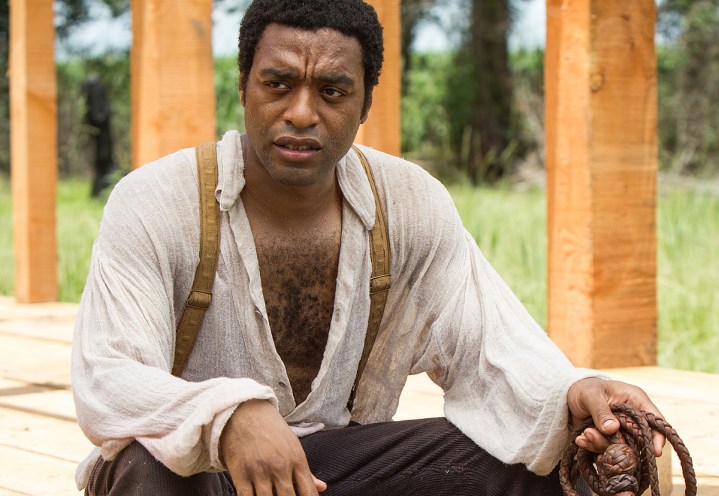 Chiwetel Ejiofor sitting in 12 Years a Slave.