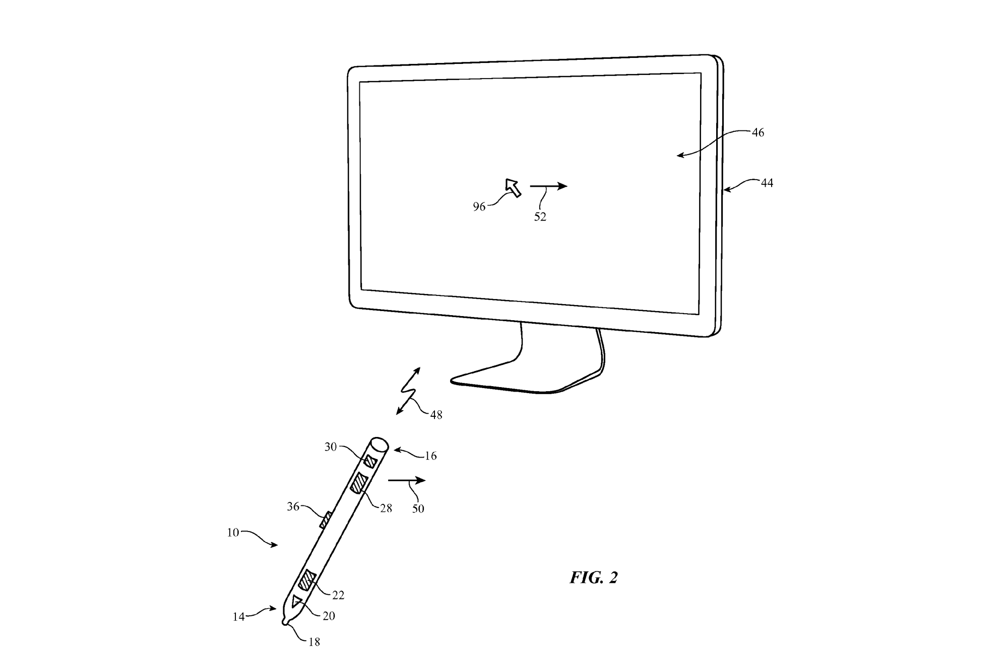 stylus mouse joystick apple patent 8