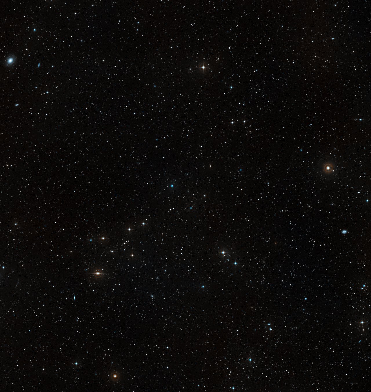 galaxy abell s1063 wide field image of  ground based