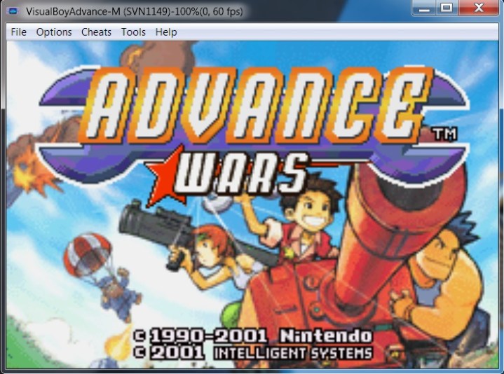 Advance Wars on Gameboy Advance.