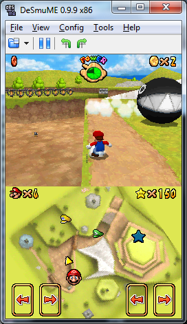 Super Mario 64 on Nintendo DS.
