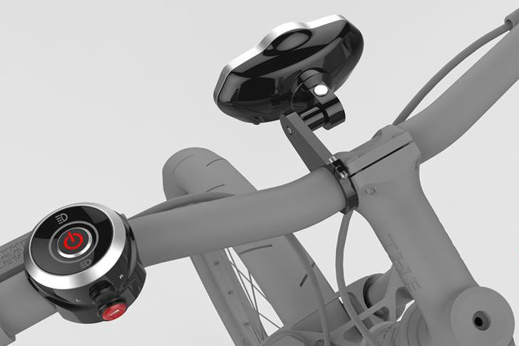 beakor smart bike camera light combo black box system render with remote