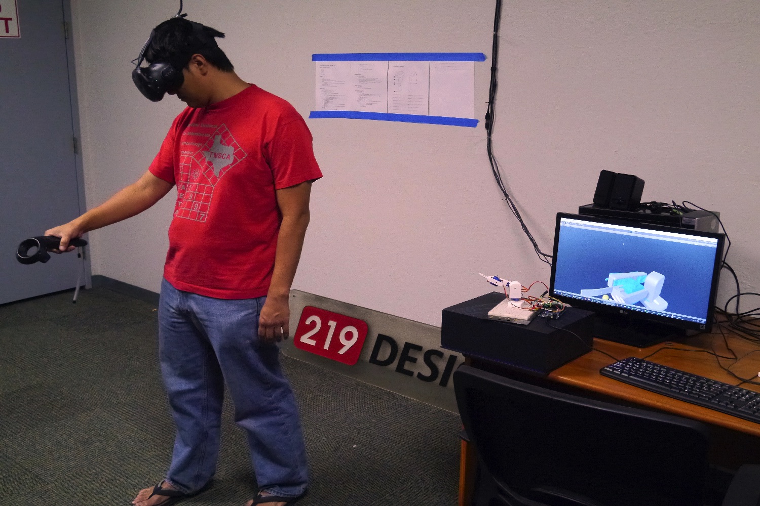 virtual reality robot arm kuan using vr