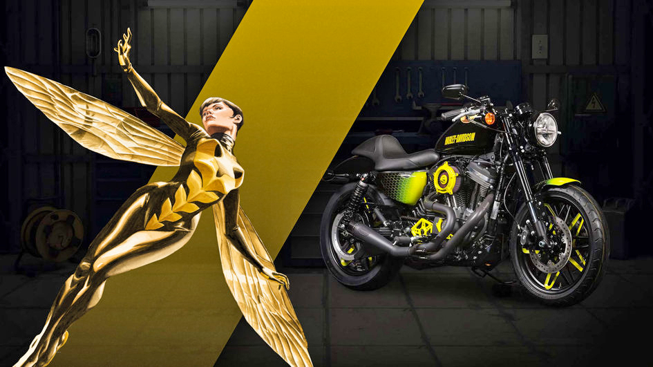 harley davidson marvel superhero custom bikes wasp bike