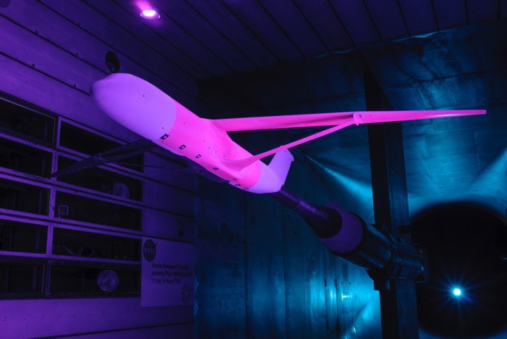 nasa pink glowing planes plane