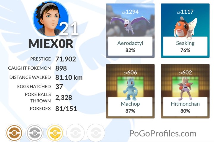pokemon go gets leaderboards stat tracking via pogo profiles pogoprof