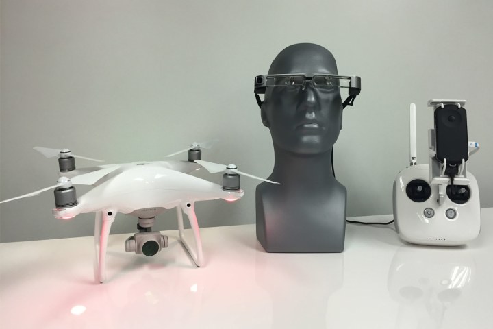 epson dji partnership drone piloting ar bt 300 phantom 4
