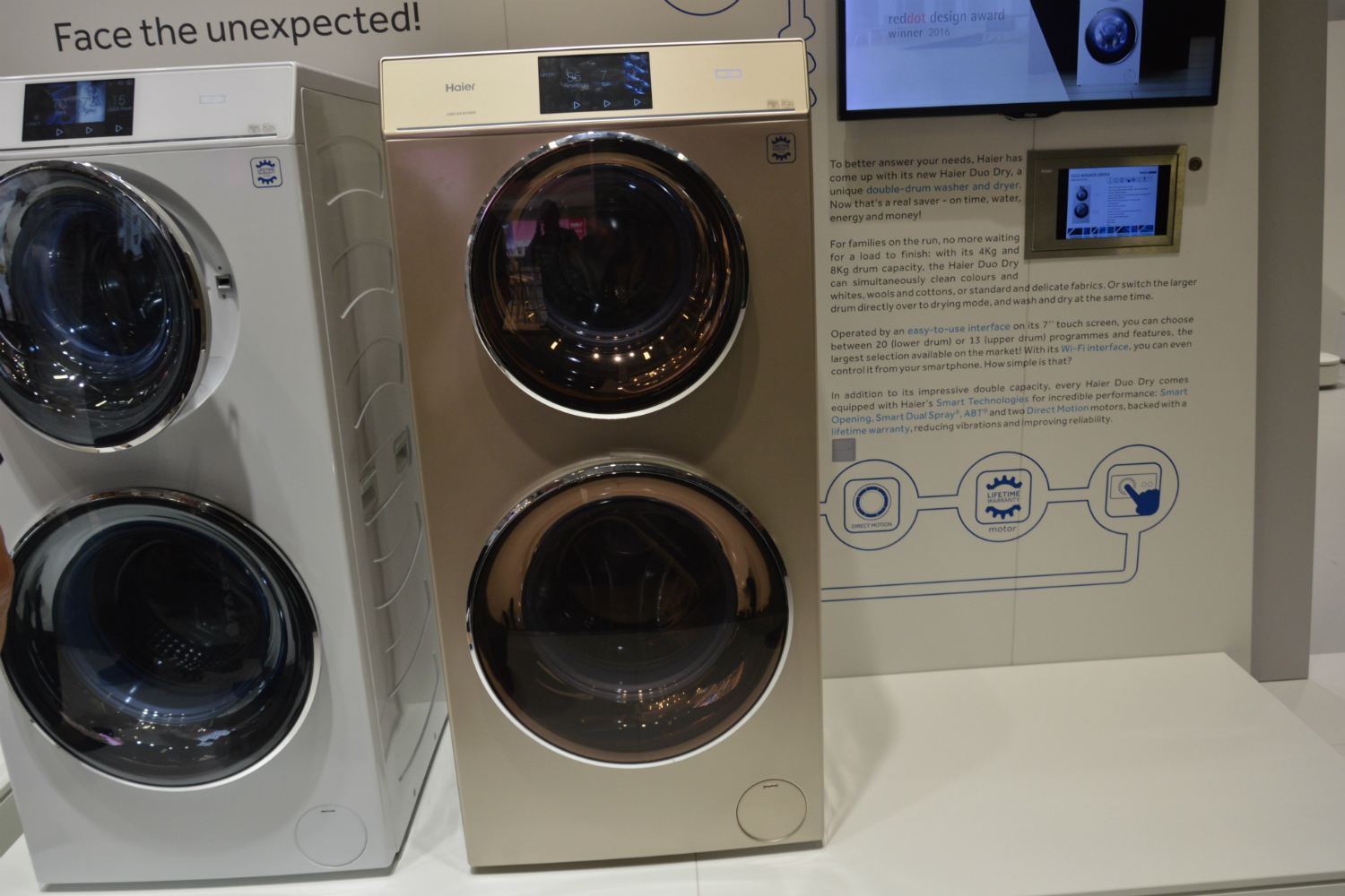 cool washers and dryers from ifa 2016 haier duo dryer full