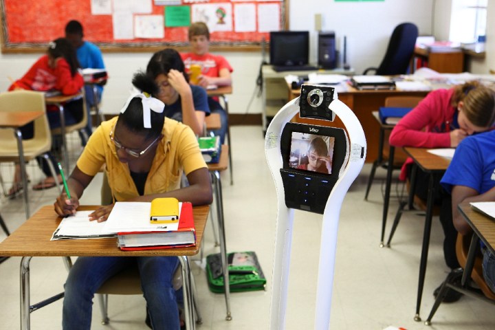 telepresence robots study vgo student in class hires