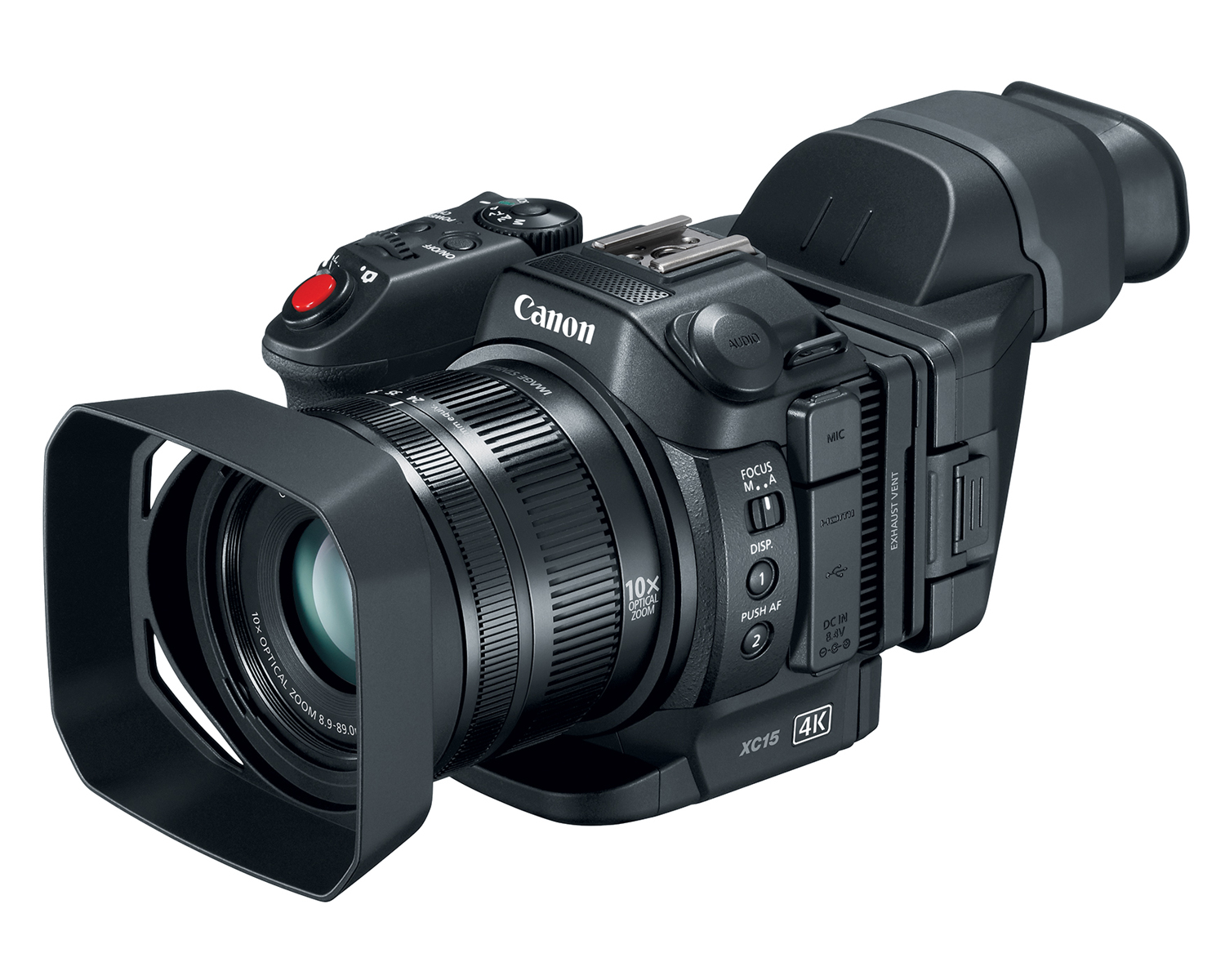 canon unveils c700 xc15 4k monitors camcorder 3q hood viewfinder hires