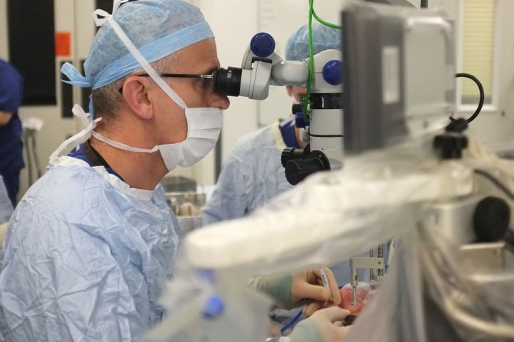 worlds first robotic eye surgery head