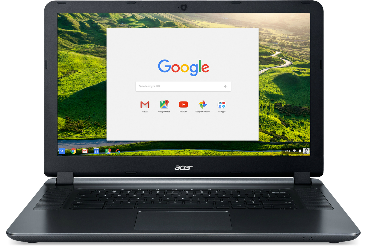 acer chromebook 15 12 hours battery life cb3 532 straight on gwp
