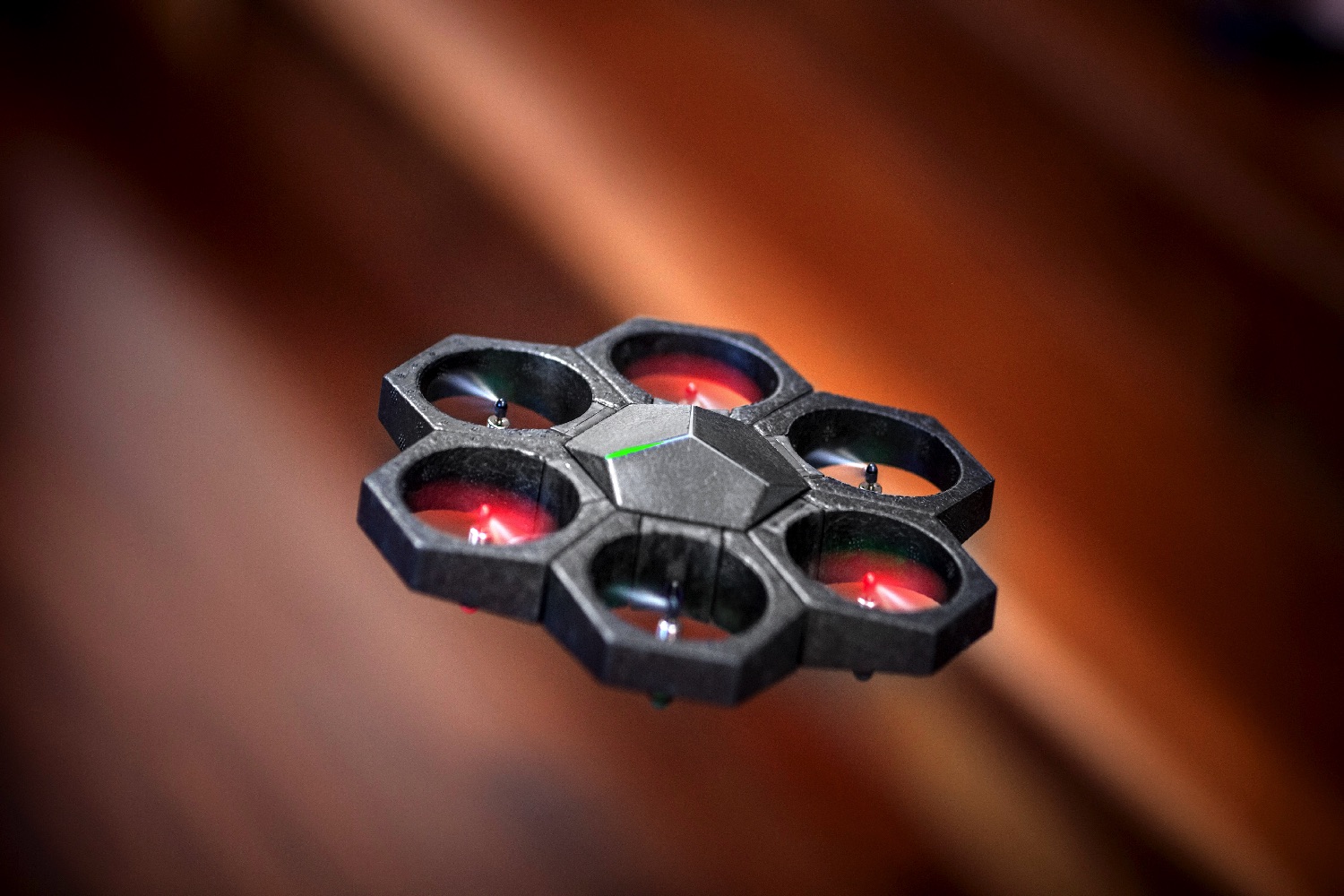 airblock modular drone flying in the air