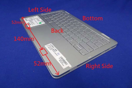 asus premium chromebook c302ca bottom open